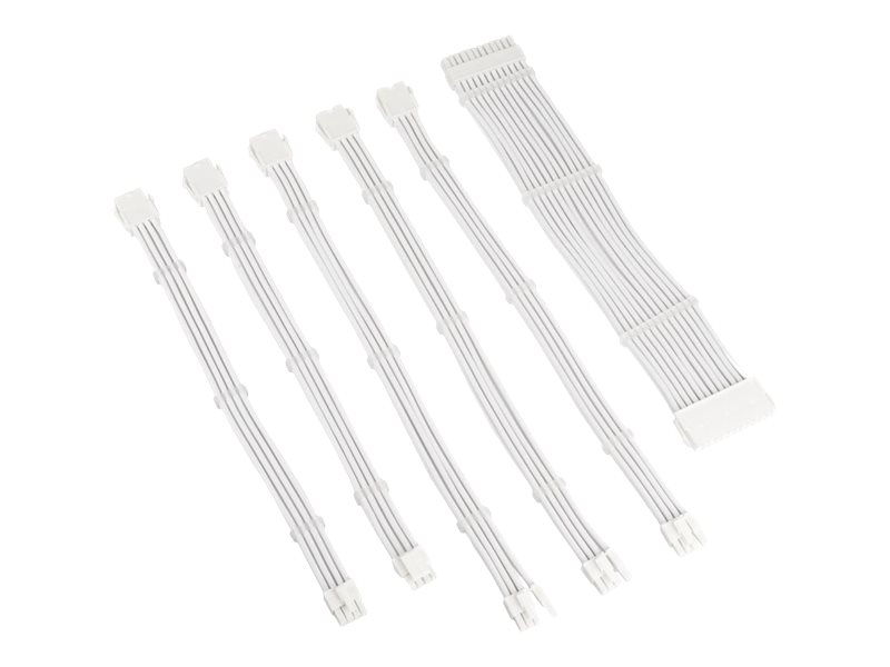Kolink Core Adept Braided Cable Extension Kit - White Strømkabel - GEEKD.dk