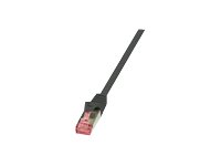 LogiLink PrimeLine CAT 6 SFTP, PiMF 25cm Patchkabel Sort