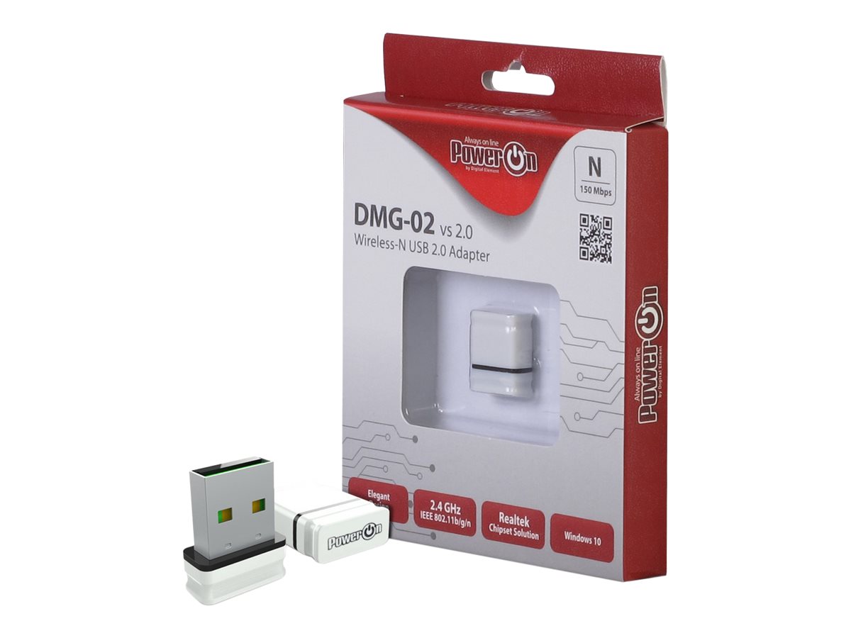 Inter-Tech DMG-02 Wi-Fi 4 USB Nano Adapter 150Mbps