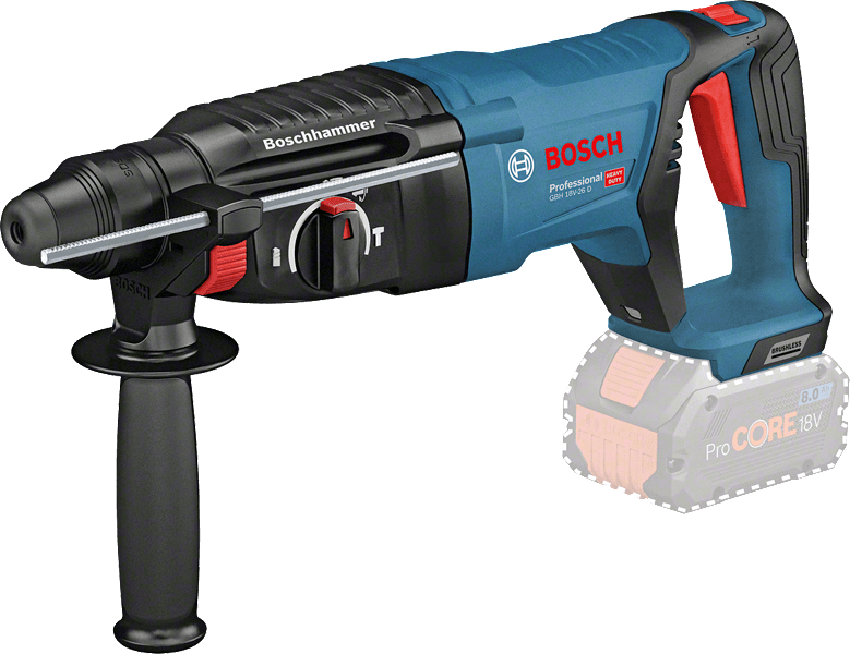Bosch GBH 18V-26 D Professional Borehammer Batteri og lader ikke inkluderet 18V 2.5Joule