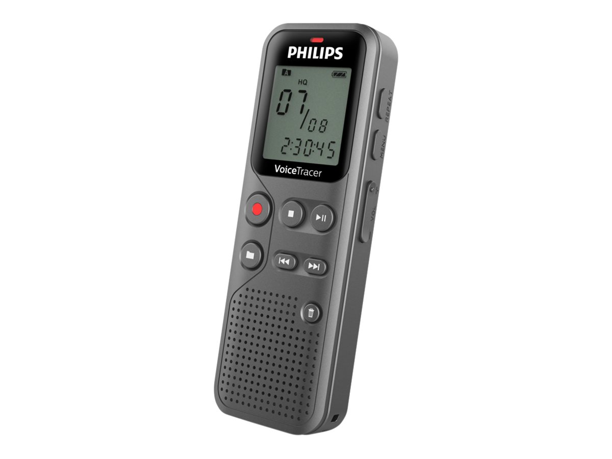 Philips Voice Tracer DVT1120 - Stemmeoptager - 1 Watt - 8 GB - grå