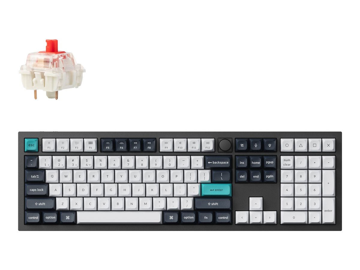 Keychron Q6 Max Tastatur Mekanisk RGB Trådløs Kablet