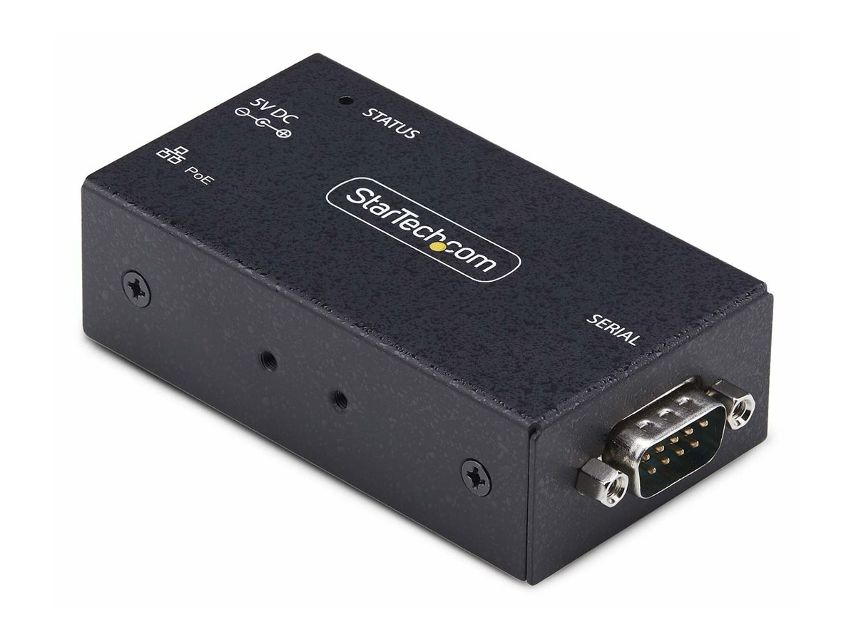 StarTech.com Serial to Ethernet Adapter IP LAN to RS232 DB9 Converter - device server - PoE - TAA Compliant