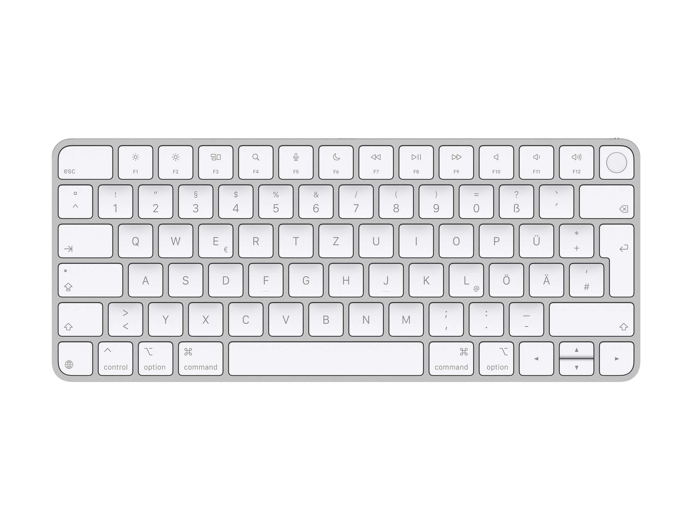 Apple Magic Keyboard with Touch ID Tastatur Trådløs Tysk