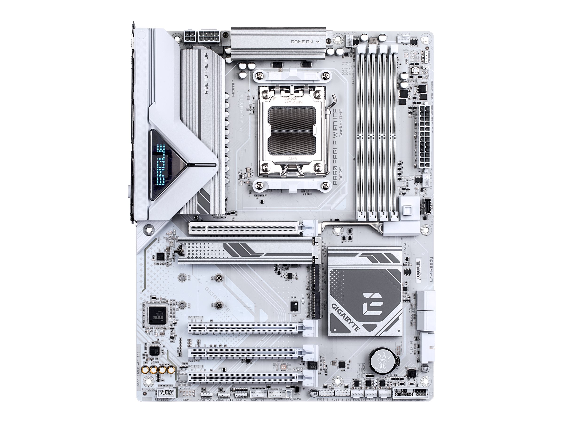 Gigabyte B850 EAGLE WIFI7 ICE - Bundkort - ATX - Socket AM5 - AMD B850 Chipset - USB-C 3.2 Gen 1, USB 3.2 Gen 1, USB 3.2 Gen 2 - Bluetooth, 2.5 Gigabit LAN, Wi-Fi 7 - onboard grafik (CPU påkrævet) - HD Audio (8-kanaler)