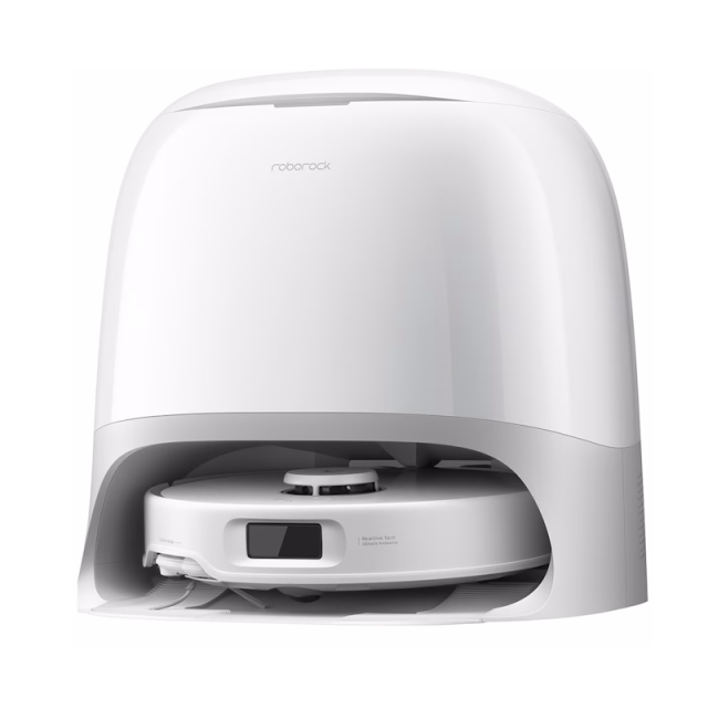 Roborock Qrevo Curv 5A1, Poseløs, Sort, Hvid, Rund, 60,4 dB, 0,325 L, 2,7 L