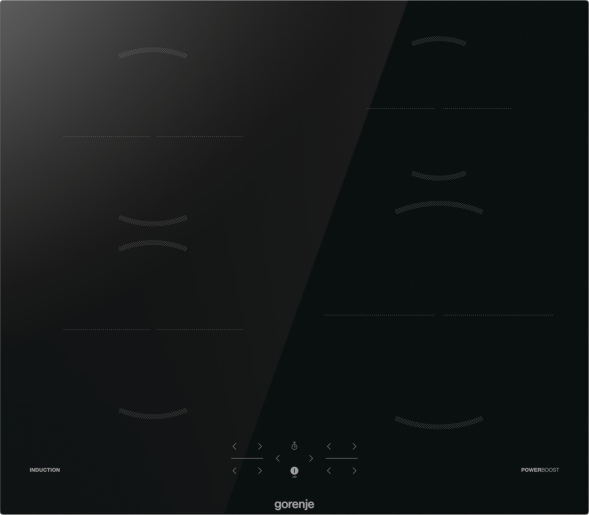 Gorenje GI601FMC, Sort, Indbygget, 60 cm, Zone induktionskogeplade, 4 zone(s), 4 zone(s)