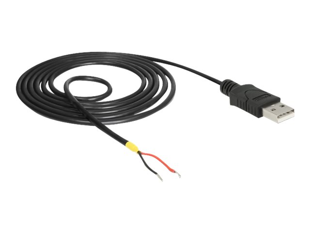 DeLOCK Cable USB 2.0 Type-A male > 2 x open wires power 1.5 m