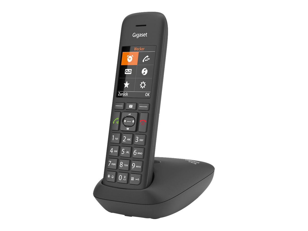 Gigaset C575 Trådløs telefon Ingen nummervisning Sort