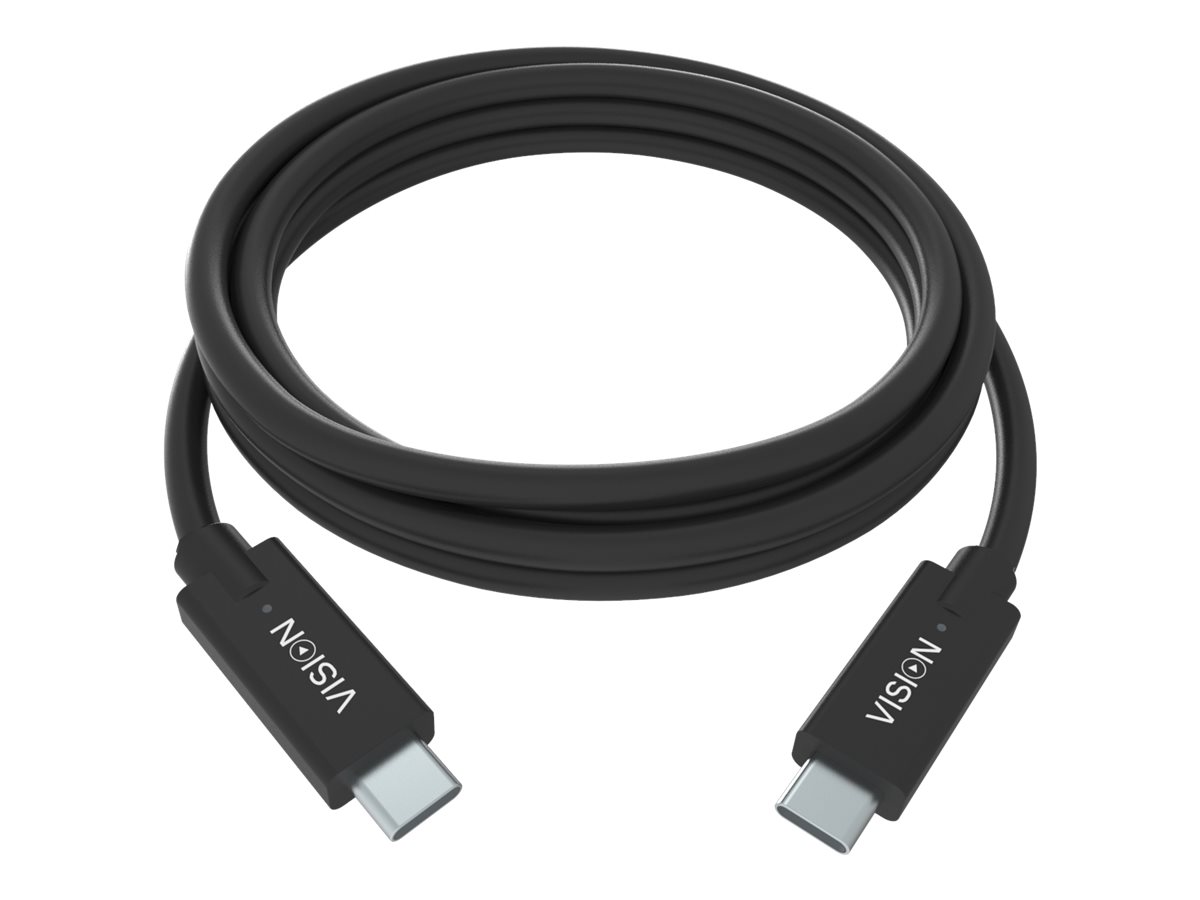 Vision Tc 2musbc/bl Usb-kabel 2 M Usb 3.2 Gen 1 (3.1 Gen 1) Usb C Sort 2m. Usb-c Usb-c Sort