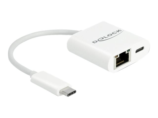 Delock USB Type-C™ Adapter zu Gigabit LAN 10/100/1000 Mbps mit Power D