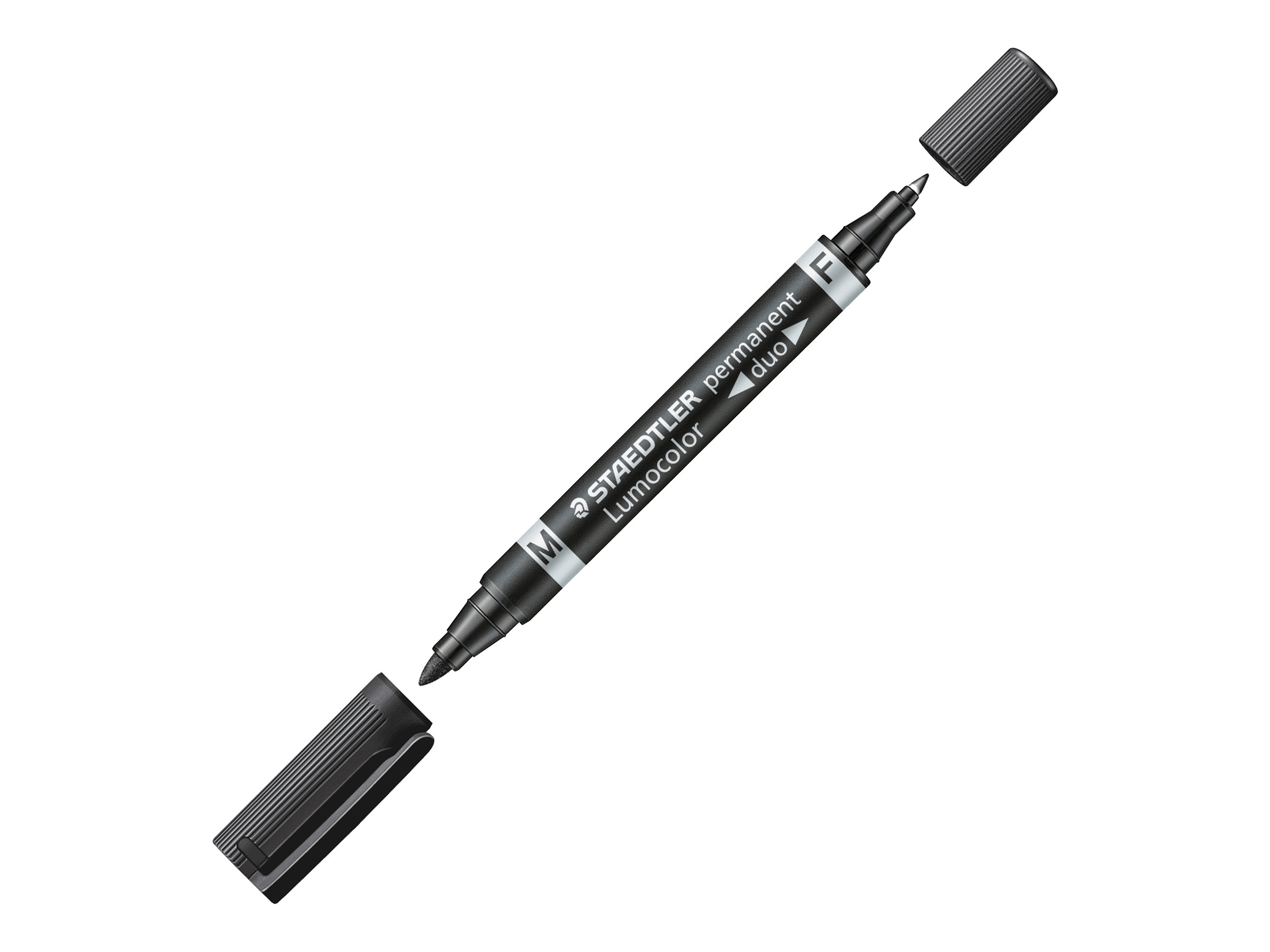 STAEDTLER Lumocolor duo Dobbeltspids-markør Sort