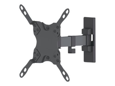 Manhattan TV & Monitor Mount, Wall, Tilt and Swivel, 1 screen, Screen Sizes: 13-42", Black, VESA 75x75 to 200x200mm, Max 20kg, Swivel with 2 pivots,