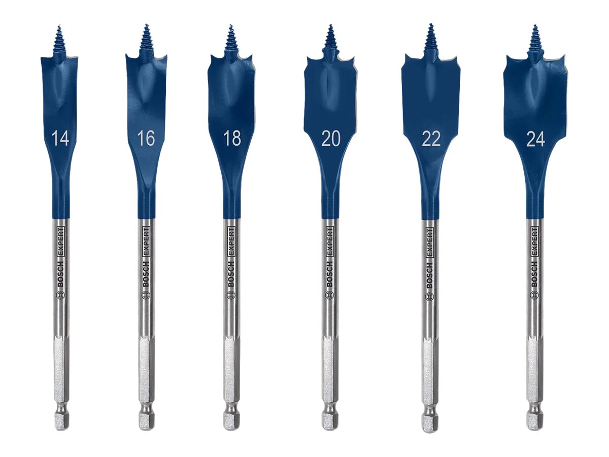 Bosch Fladfræsebor Sæt 14-24mm 6 Stk Self Cut - 2608900332