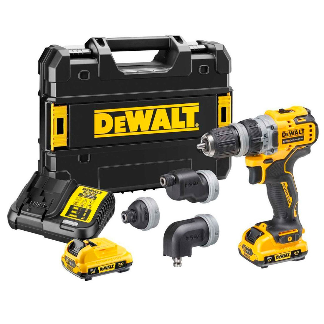 DeWalt 12V XR DCD703L2T-QW Multi-Head Bore-/skruemaskine 2x3Ah