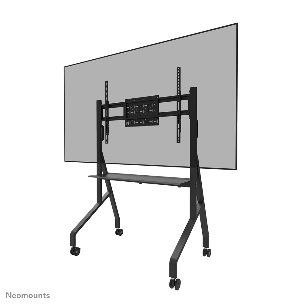 Neomounts FL50-525BL1 - Vogn med hjul - robust - for fladt panel - gulvstander - låsbar - stål - sort - skærmstørrelse: 55-86