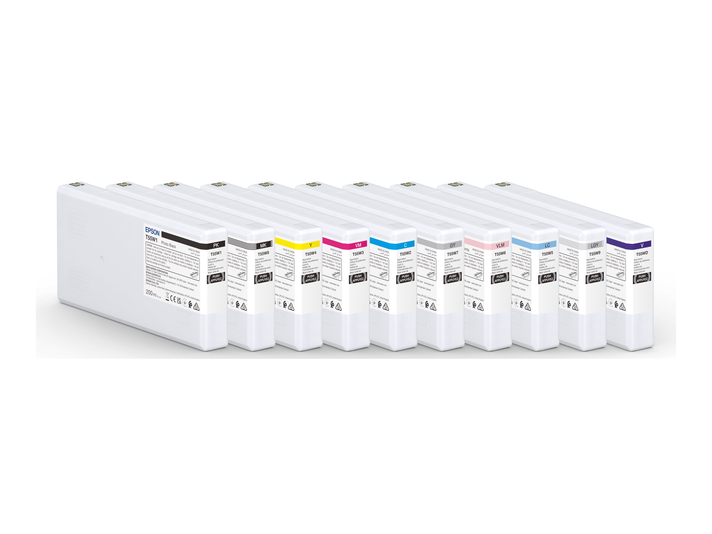 Epson T55W2 cyan - original blækpatron 200 ml