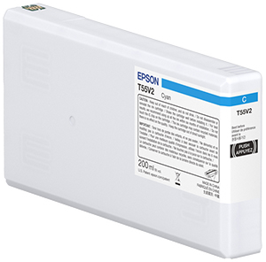 Epson T55W2 - cyan - original - ink cart
