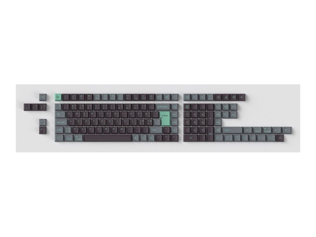 Keychron PBT full keycap-sæt - Hacker Mint ISO Nordic