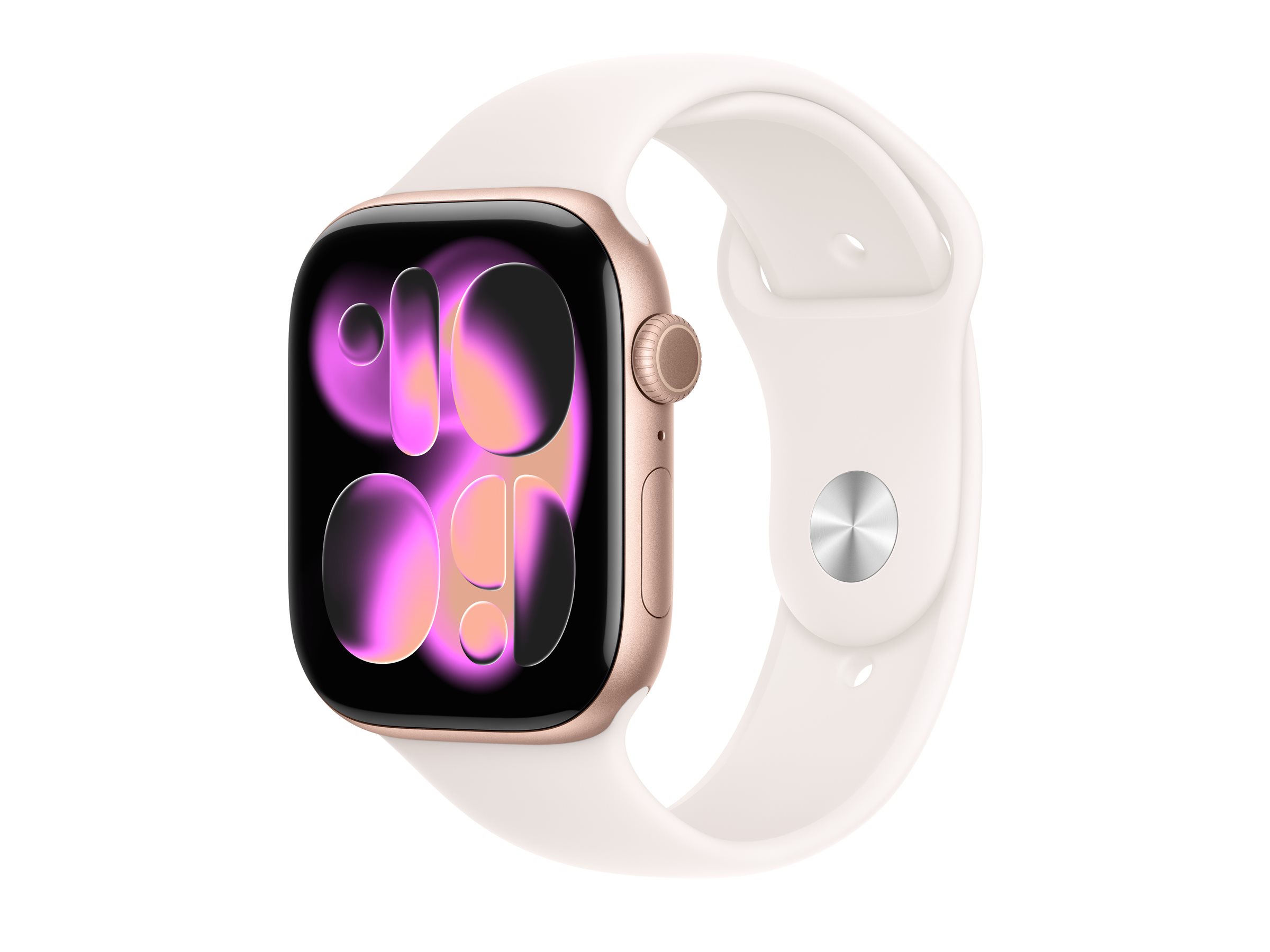 Apple Watch Series 11 GPS + Cellular 46mm Rose Gold Aluminium Case with Light Blush Sport Band - M/L