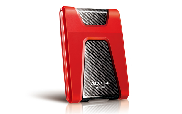 ADATA DashDrive Durable HD650 - Harddisk - 1 TB - ekstern (bærbar) - 2.5 - USB 3.0 - rød