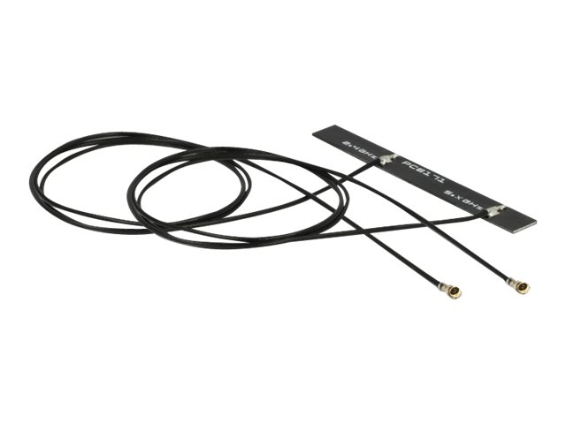 DeLOCK WLAN 802.11 ac/a/h/b/g/n Twin Antenne 0.16cm Sort