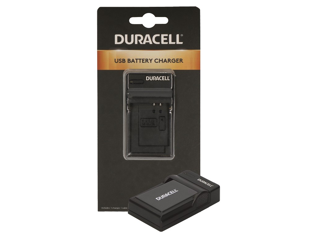 Duracell DRN5925, USB, Indendørs batterioplader, Nikon EN-EL9, Sort, 5 V, 5 V