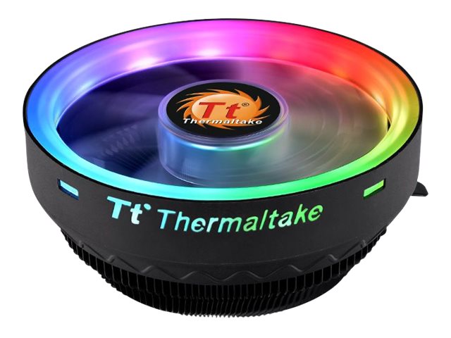 Thermaltake UX100 ARGB - Processor-køler - (for: LGA775, LGA1156, AM2, AM2+, AM3, LGA1155, AM3+, FM1, FM2, LGA1150, LGA1151, AM4, LGA1200) - aluminium - 120 mm