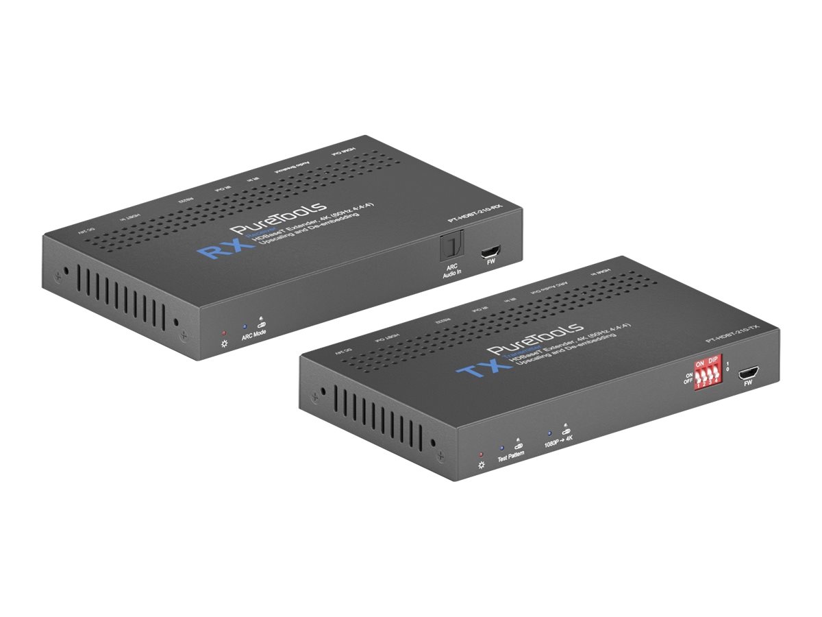 PureTools PT-HDBT-210 (transmitter and receiver) Video/audio/infrarød/seriel forlænger