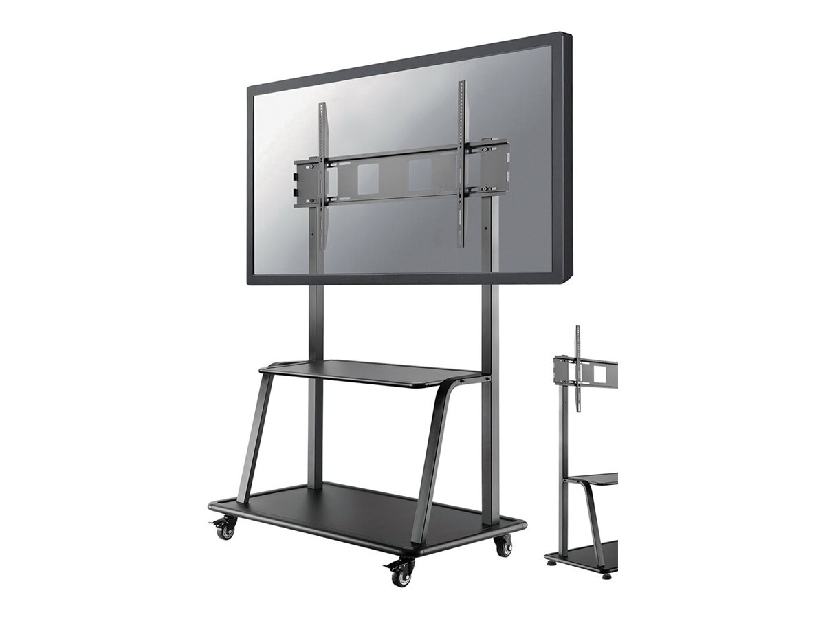 Neomounts NS-M4000BLACK - Mobile Flat Screen Floor Stand Trolley 60-105" - Maks 150 kg - Maks størrelse 105"