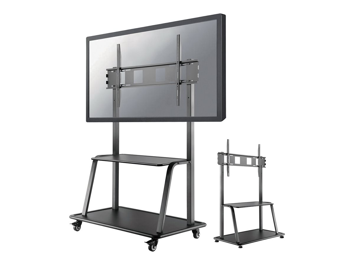 Neomounts NS-M4000BLACK - Mobile Flat Screen Floor Stand Trolley 60-105" - Maks 150 kg - Maks størrelse 105"