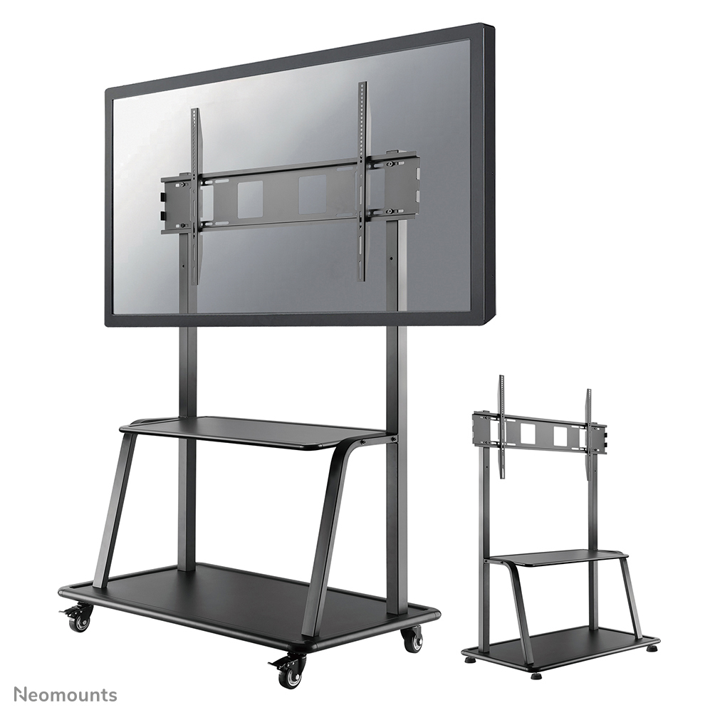 Neomounts NS-M4000BLACK - Mobile Flat Screen Floor Stand Trolley 60-105" - Maks 150 kg - Maks størrelse 105"