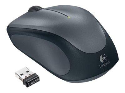 Logitech M235 Wireless Mouse - Silver - Mus - Optisk - 3 knapper - Sølv