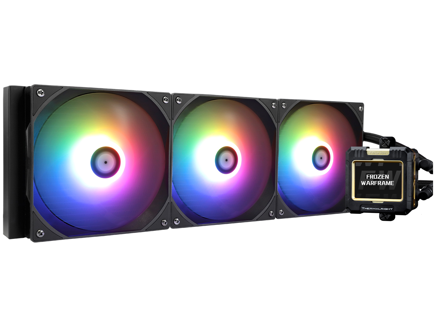 Thermalright Frozen Warframe 420 BLACK ARGB Processors flydende kølesystem 1-pack Sort 140 mm