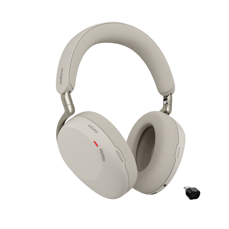 Jabra Evolve3 85 MS + Link 390c Trådløs Høretelefoner Grå