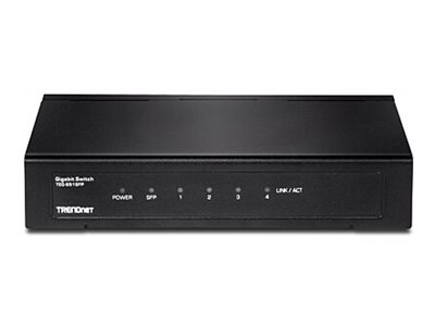 TRENDnet TEG-S51SFP 4-Port Gigabit Switch with SFP Slot