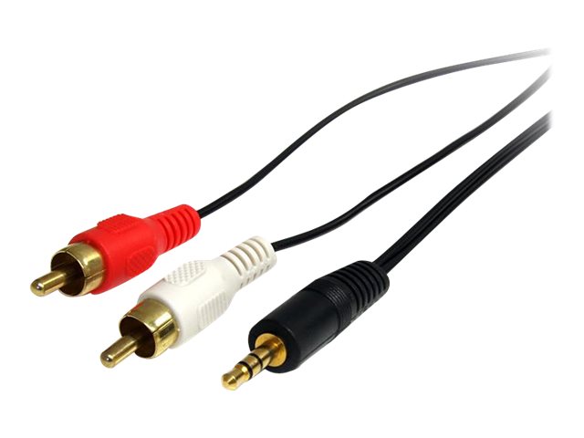 StarTech.com 3 ft Stereo Audio Cable - 3.5mm Male to 2x RCA Male - heaDPhone jack to RCA - Mini jack to RCA - 3.5mm to RCA (MU3MMRCA) Audiokabel 92cm