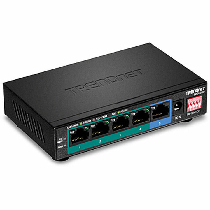 Netværksswitch Trendnet TPE-LG50 5-porte PoE, sort