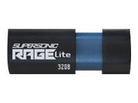 Patriot Supersonic Rage Lite 32GB USB 3.2 Gen 1 USB stick Sort Blå