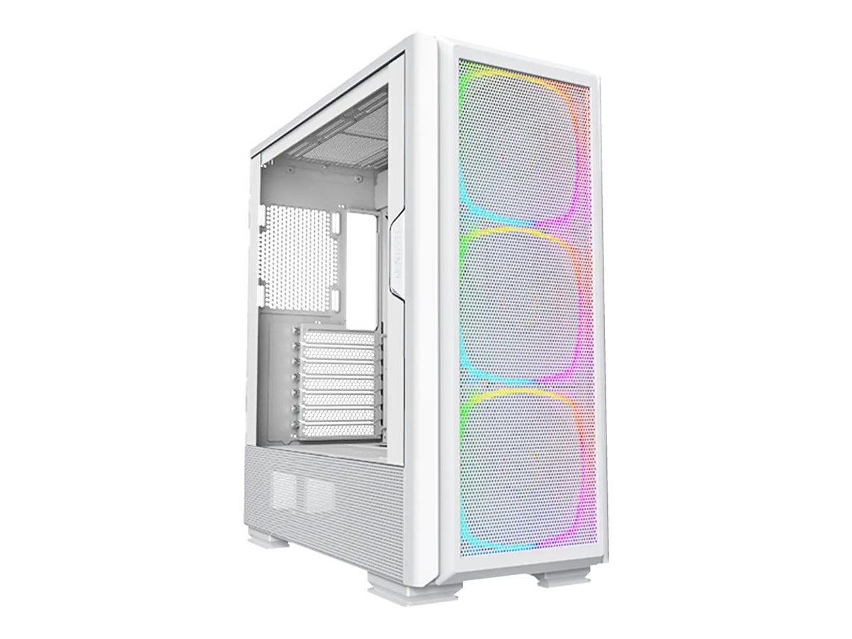 Montech Sky Two GX White - Midi-tower, E-ATX, 3x ARGB PWM fans Kabinet - GEEKD.dk