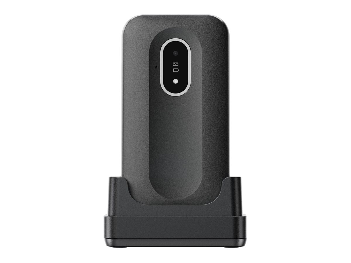 DORO Leva L20 - 4G funktionstelefon - RAM 64 MB / Intern hukommelse 128 MB - microSD slot - LCD display (TFT) - 320 x 240 pixels (60 Hz) - rear camera 2 MP - sort/hvid