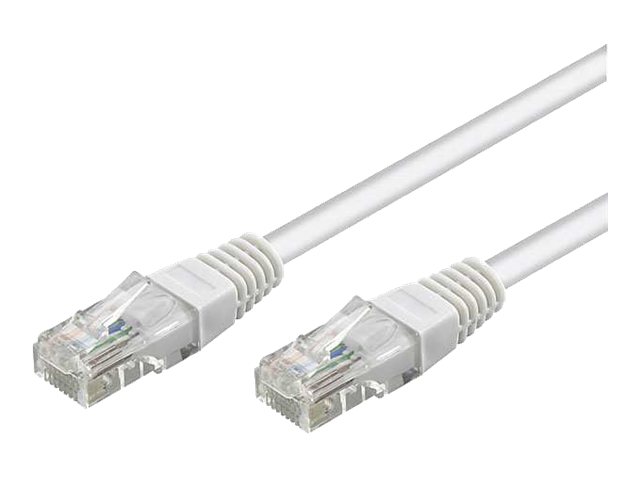 goobay - Netværkskabel - RJ-45 (han) til RJ-45 (han) - 7.5 m - UTP - CAT 6 - formet - hvid
