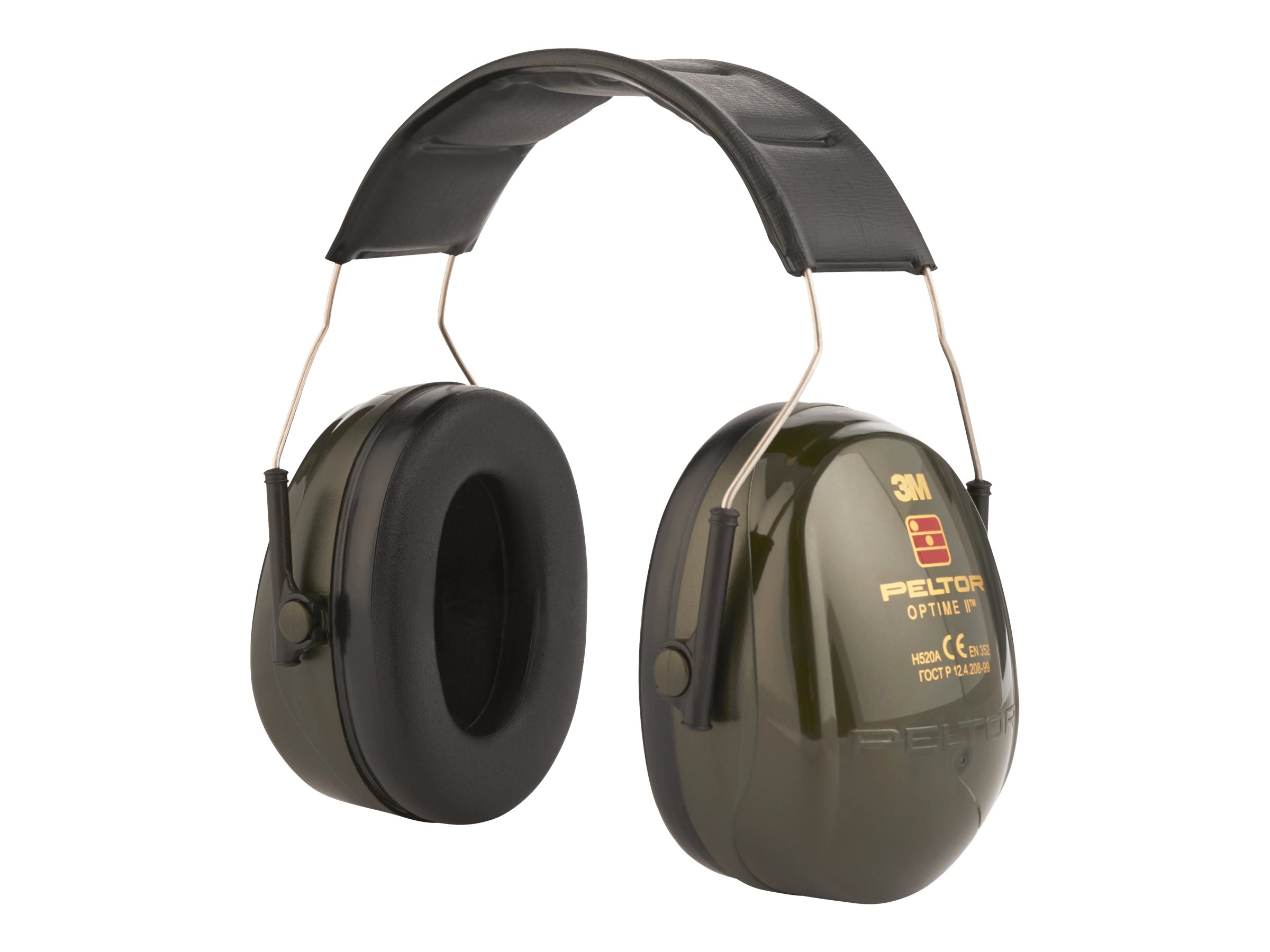 3M Peltor Optime II H520A-407-GQ Ørevarmere Polyuretan-skum ABS plastik Polyvinylklorid (PVC) Rustfrit stål