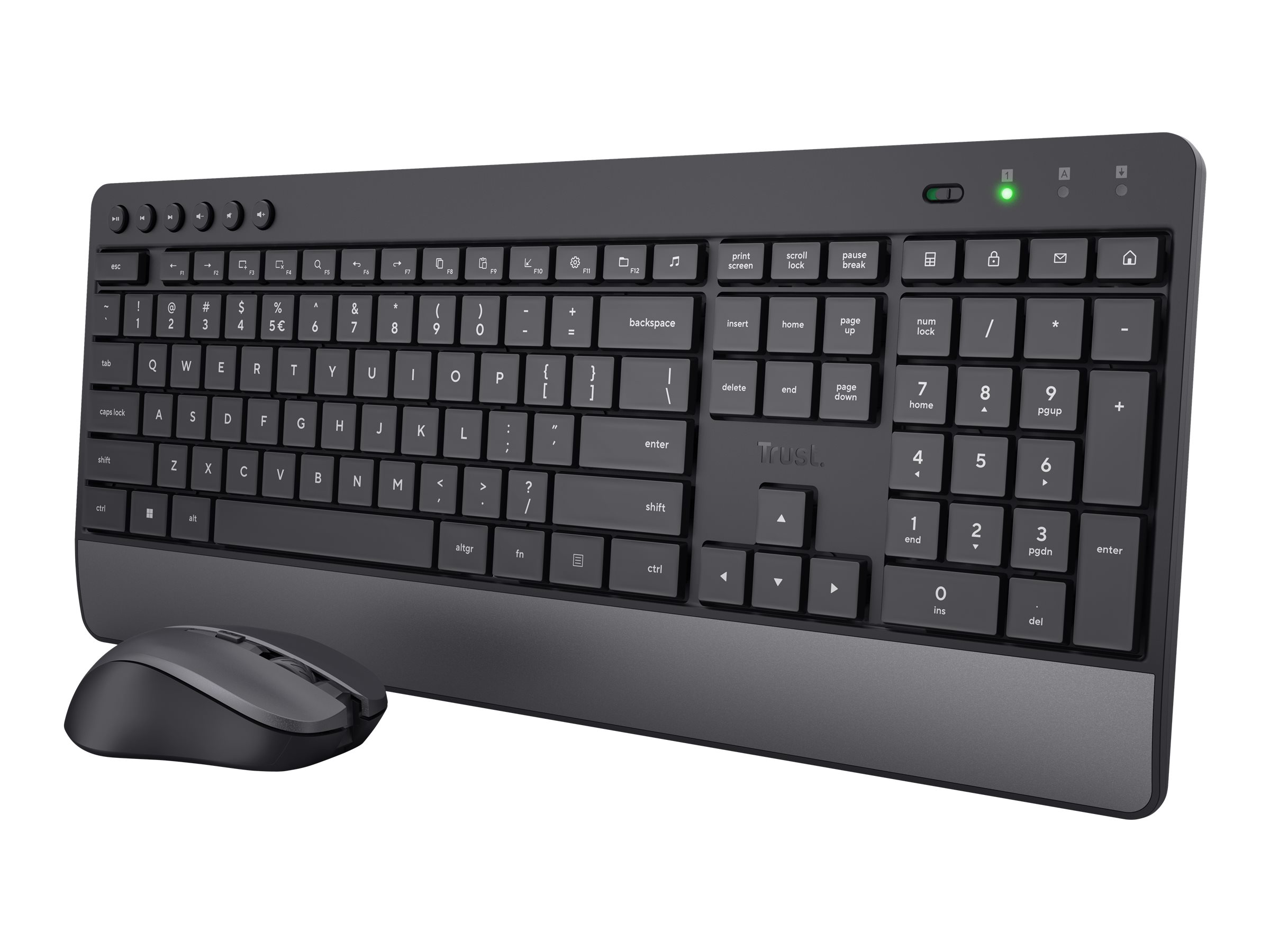 Trust Trezo Comfort Tastatur og mus-sæt Trådløs