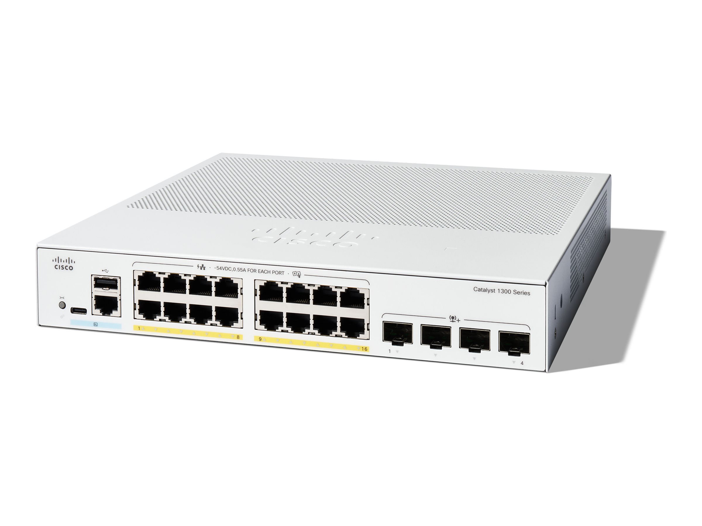 Cisco Catalyst C1300 Managed 16x1gbe 4x10gbe Sfp+ Poe 120w Switch