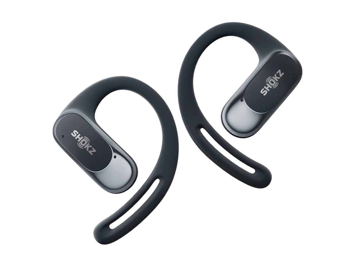 SHOKZ OpenFit Air Headset Trådløs Ørekrog Opkald/Musik/Sport/Hverdag Bluetooth Sort