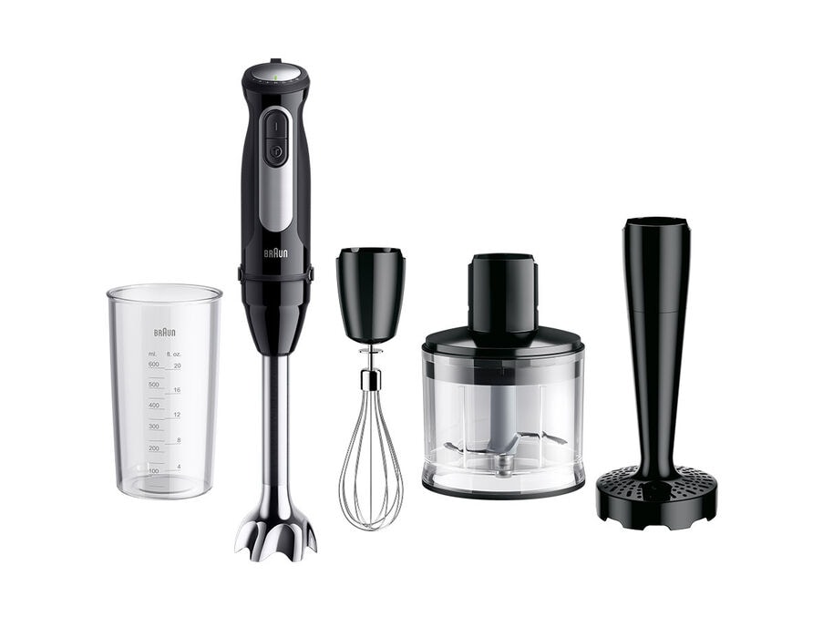 Braun MultiQuick 5 Pro 0,6 l stavblender 1000 W Sort - Sølv (0X22111503 MQ 55.307M)