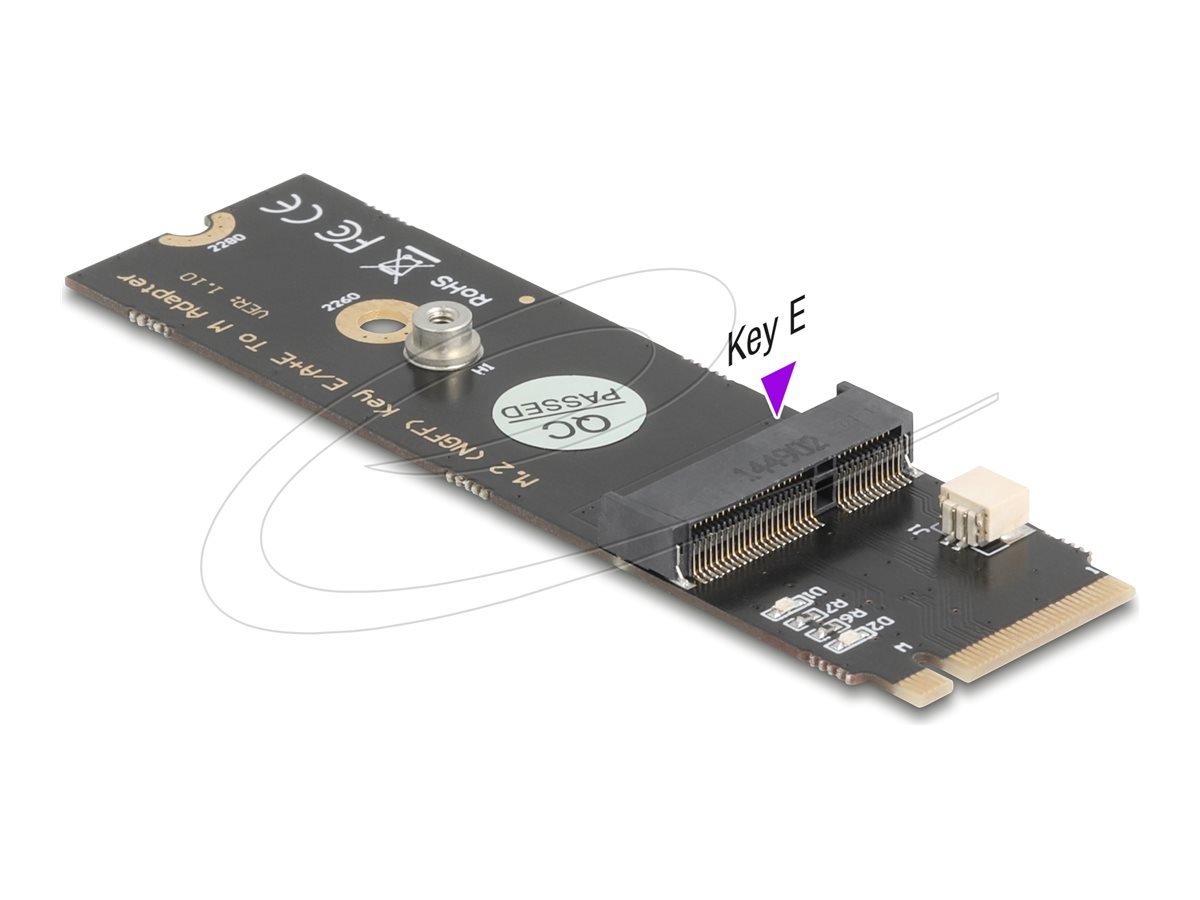 Delock-konverter M.2 Key M-han til M.2 Key E-slot til USB- og PCIe-moduler
