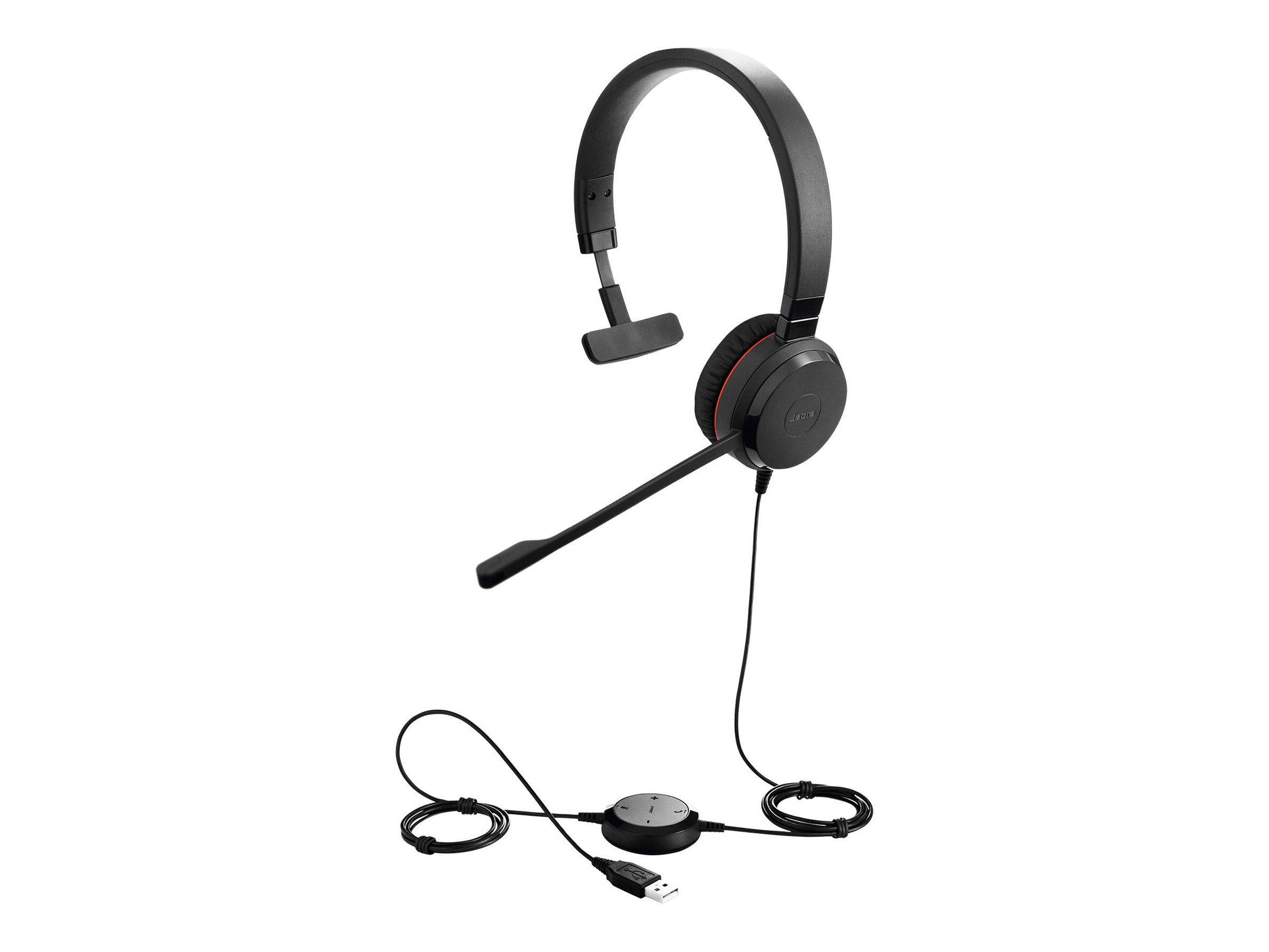 Jabra Evolve 30 II MS Mono Kablet Høretelefoner Sort