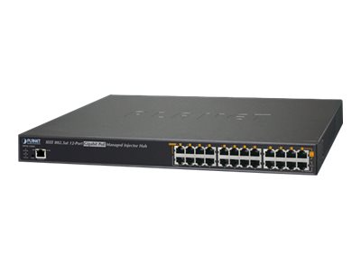 PLANET HPOE-1200G 12-Port Gigabit IEEE 802.3at PoE+ Managed Injector Hub